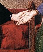 EYCK, Jan van Portrait of Giovanni Arnolfini and his Wife (detail) sdfs oil painting reproduction